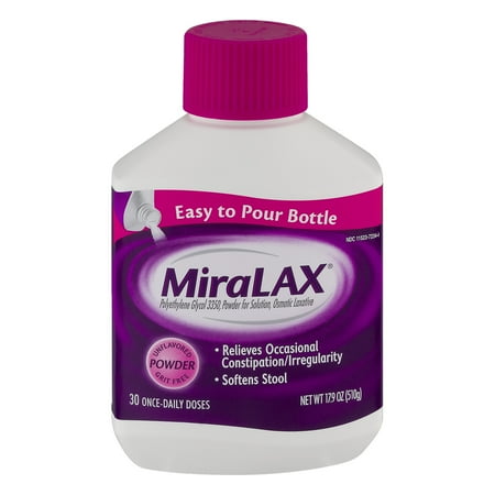 MiraLAX Laxative Unflavored Powder, 17.9 OZ