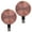 Brushed Copper, variant on Haute Decor Attract Magnetic Wreath Hanger (Brushed Nickel) - Set of 2 Magnets - for 2 Metal Doors/Surfaces or 1 Single-Pane Glass Door/Window - Holds up to 10lbs.