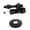 Black, variant on Kingston Brass CC44453K 5/8" OD Comp x 1/2" OD Comp Quarter-Turn Straight Stop Valve with Flange, Antique Brass
