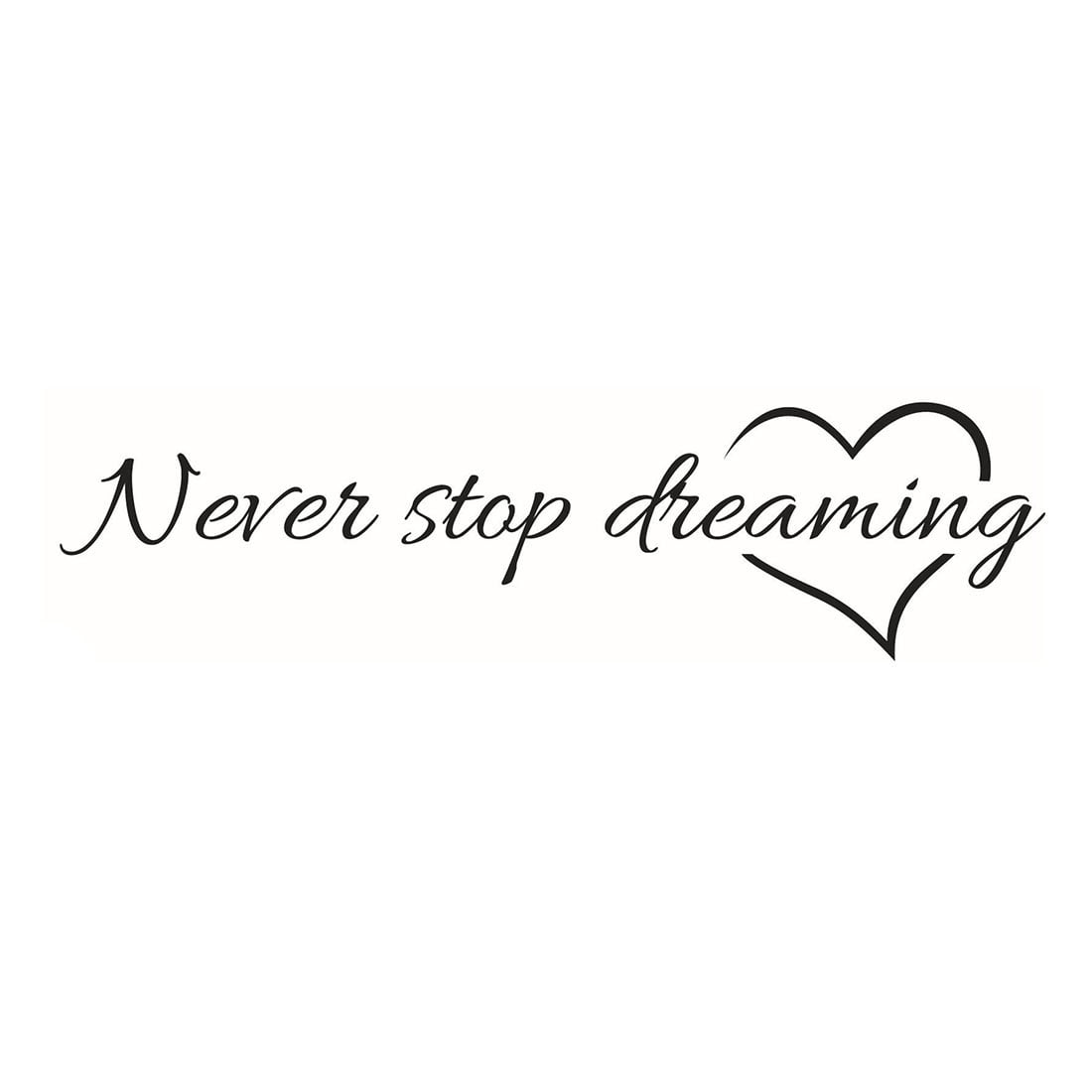 Bathroom Sign Never stop dreaming Wall Sticker Mirror Decal Mirror Sticker Bathroom Wall Decal Bathroom Wall Art Wall Decal
