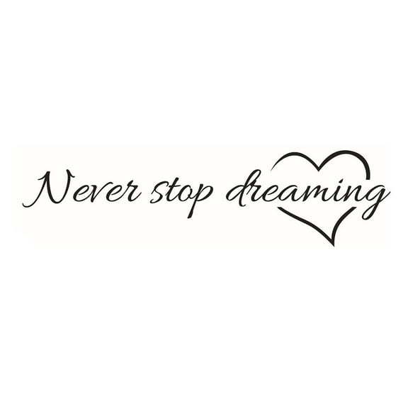 Uxcell Home Never Stop Pattern Removable DIY Wall Decoration Art Sticker Decal 22.4" x 5.9"