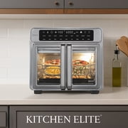 Kitchen Elite 26 Qt French Door Air Fryer Oven, Countertop Cooker with LED Display