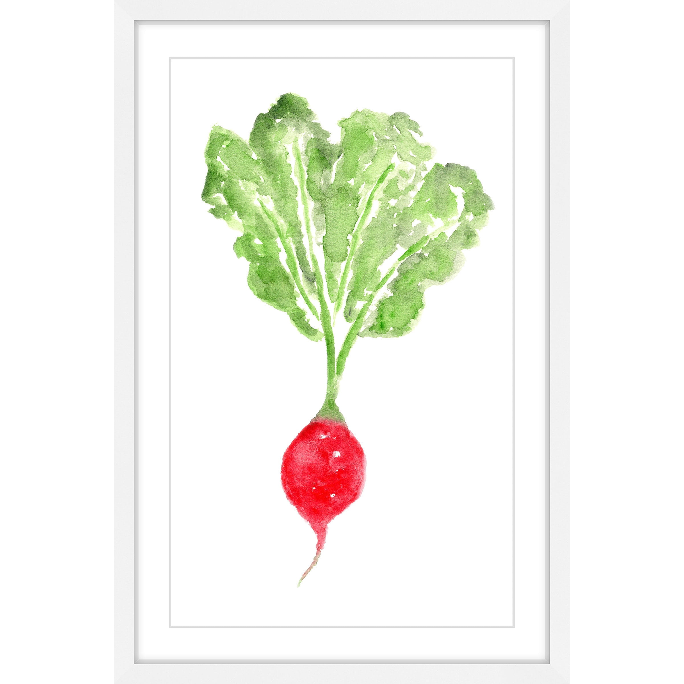 "Radish" by Thimble Sparrow Framed Painting Print