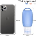 thumbnail image 5 of 3 PCS 60ml Silicone Travel Bottles with Clips, Leak Proof Refillable Squeeze Bottles Empty Clear Bottles Flip Cap Keychain Bottles (Clear), 5 of 5