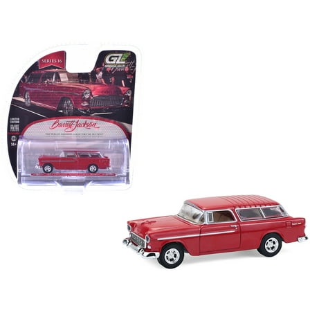 1955 Chevrolet Nomad Custom Wagon Red "Barrett-Jackson" Series 16 1/64 Diecast Model Car by Greenlight