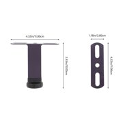 OUNONA Adjustable Bed Frame Center Support Legs, 1 Set Replacement Furniture Feet Risers for Improved Bed Stability and Durability