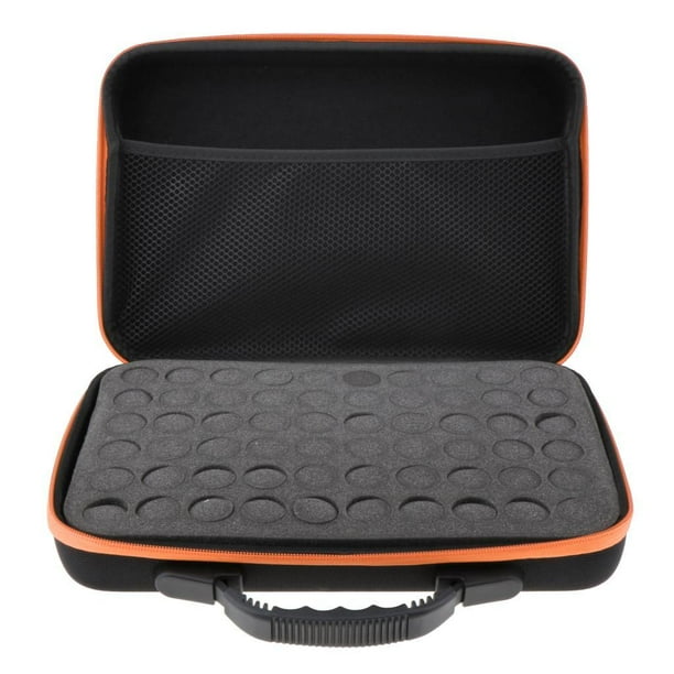 Estuche para transporte de aceites esenciales Macarena Organizador duro naranja 32x22.5x9 cm
