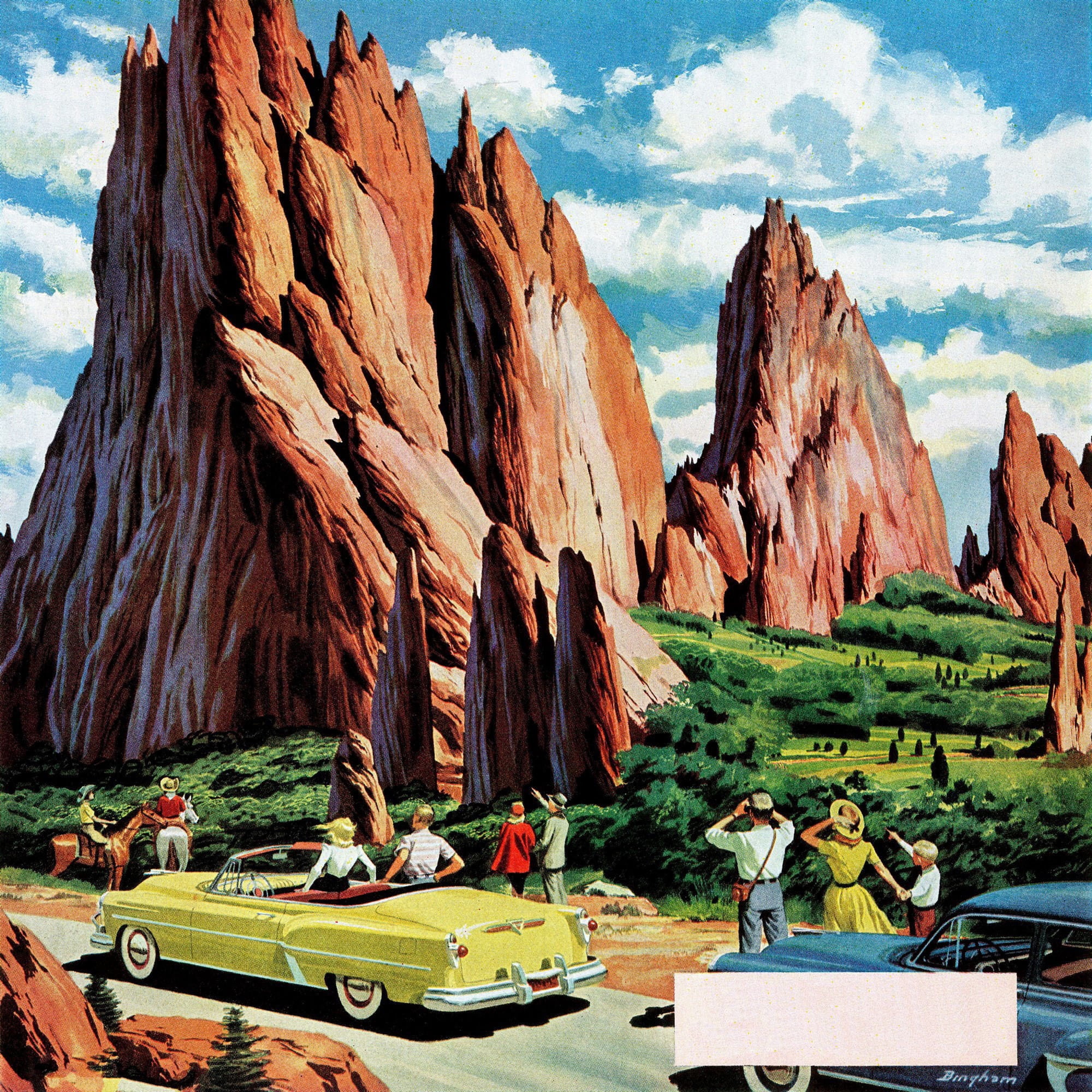 Marmont Hill "Garden of the Gods" Painting Print on Wrapped Canvas