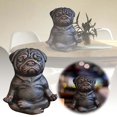 thumbnail image 1 of Sculpture de Chien Zen en Résine pour Bureau Cour Jardin Statue, 1 of 5