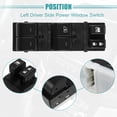 thumbnail image 3 of Unique Bargains Interruptor de elevalunas eléctrico del lado izquierdo del conductor para Subaru XV 2011 2012 2013 2014 83071-FJ031 Negro, 3 of 7