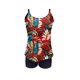 thumbnail image 4 of WILLBEST Trajes de Baño Niña Natación Conjunto de Bikini Con Estampado Floral Para Mujer Traje de Baño de Dos Piezas de Cintura Alta Tankini Con Tirantes Traje de Baño de Playa 1423, 4 of 5