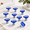 Blue-10, variant on 10 Pack Blue Crystal Cabinet Knobs, 1.29 Inch Diameter, Chrome Base Drawer Pulls