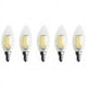 thumbnail image 1 of 5X Dimmable E12 6W Cob Candle Flame LED Bombilla Lámpara 10 x 3.5cm, 1 of 5