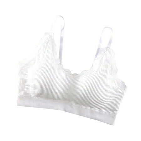 Sports Bras for Women Dgankt Lace Sexy Lace Style Bottom Breast Plunge Anti-Shine Sports Underwear Bra On Clearance