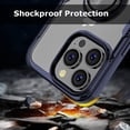 thumbnail image 4 of Compatible with iPhone 13 Pro Case, Carbon Fiber Design Clear Crystal Anti-Scratch Case with 360 Degree Rotation Ring Kickstand(Work with Magnetic Car Mount) for iPhone 13 Pro 6.1 inch, Blue, 4 of 12