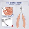 thumbnail image 4 of Unique Bargains Toenail Clippers for Thick Nails and Ingrown Toenails Pink, 4 of 7