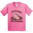 thumbnail image 3 of Inktastic Future Pig Farmer with Cute Pig Family Youth T-Shirt, 3 of 5