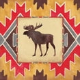 thumbnail image 2 of Marrott, Stephanie 15x15 Gold Ornate Wood Framed with Double Matting Museum Art Print Titled - Moose Blanket, 2 of 4