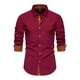 thumbnail image 1 of 2025 Camisa informal de manga larga para hombre: material resistente, versátil para el trabajo o las vacaciones, 1 of 4