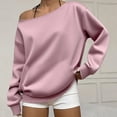 thumbnail image 2 of Enjoytime Womens Sweatshirt Off Shoulder Long Sleeve Pullover Tops Fall Winter Trendy Comfy Casual Sweatshirts, 2 of 6