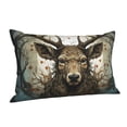 thumbnail image 2 of Deer Antler Whitetail Pillowcase 16x24 Rectangle Throw Pillow Case Cover Cushion with Hidden Zipper for Sofa Couch Car, 2 of 2
