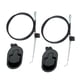 thumbnail image 4 of GOOHOCHY 2 palancas de liberación universales de aluminio para sillón reclinable, con resorte y cable para sofá (cable de 96 cm), 4 of 8