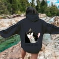 thumbnail image 2 of WEAIXIMIUNG Sweat à Capuche pour Femmes, Imprimé Chat et Chien, Décontracté, avec Cordon de Serrage, 2 of 5