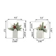 thumbnail image 2 of Flora Bunda Xmas Mix in Set of 2 Xmas House Ceramic Pot 2.5X2X4.5, 2 of 2