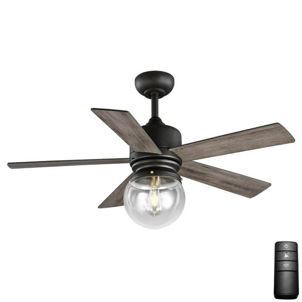 Home Decorators Collection Amelia 42 In Led Indoor Bronze Downrod Ceiling Fan With Light Kit Remote Control New Open Box Com - What Is The Little Black Box In A Ceiling Fan