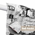 thumbnail image 4 of Paris Tower Swag Curtains for Kitchen/Bedroom/Living Room, Vintage Architectural Hand-Painted Aesthetic Scalloped Curtains 63 Inch Long, Window Swag Topper Curtains Valances 2 Panels Set 36"x63", 4 of 8