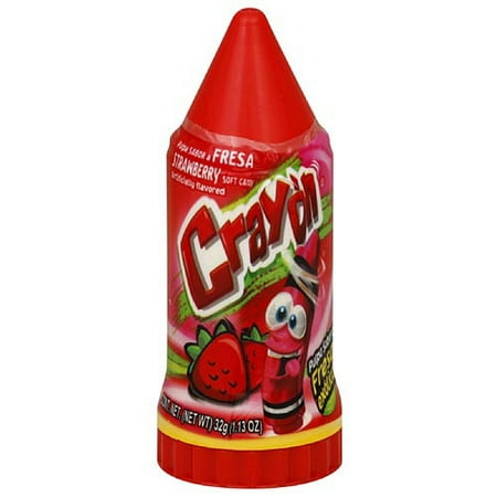 Crayon Strawberry Candy, 1.13 oz, (Pack of 10)