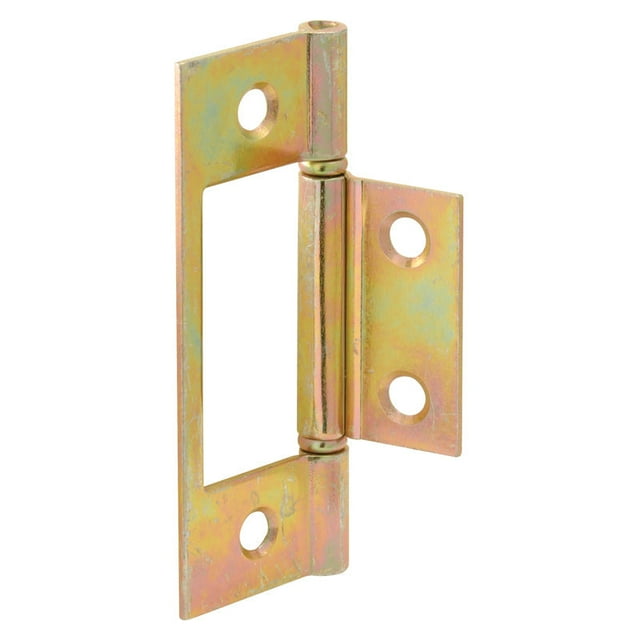 Bisagra de puerta Prime-Line chapada en latón de 7,62 cm, paquete de 2