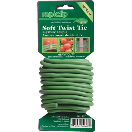 - Luster Leaf 16' Hd Green Soft Wire Tie 857