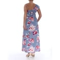 thumbnail image 4 of JILL STUART $169 Womens New 1409 Blue Floral Asymmetrical Dress M B+B, 4 of 4