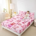 thumbnail image 3 of jejeloiu Pink Cowgirl Disco Full Size Sheets Kids,Retro Western Print Bed Sheets,4-Piece, 3 of 6