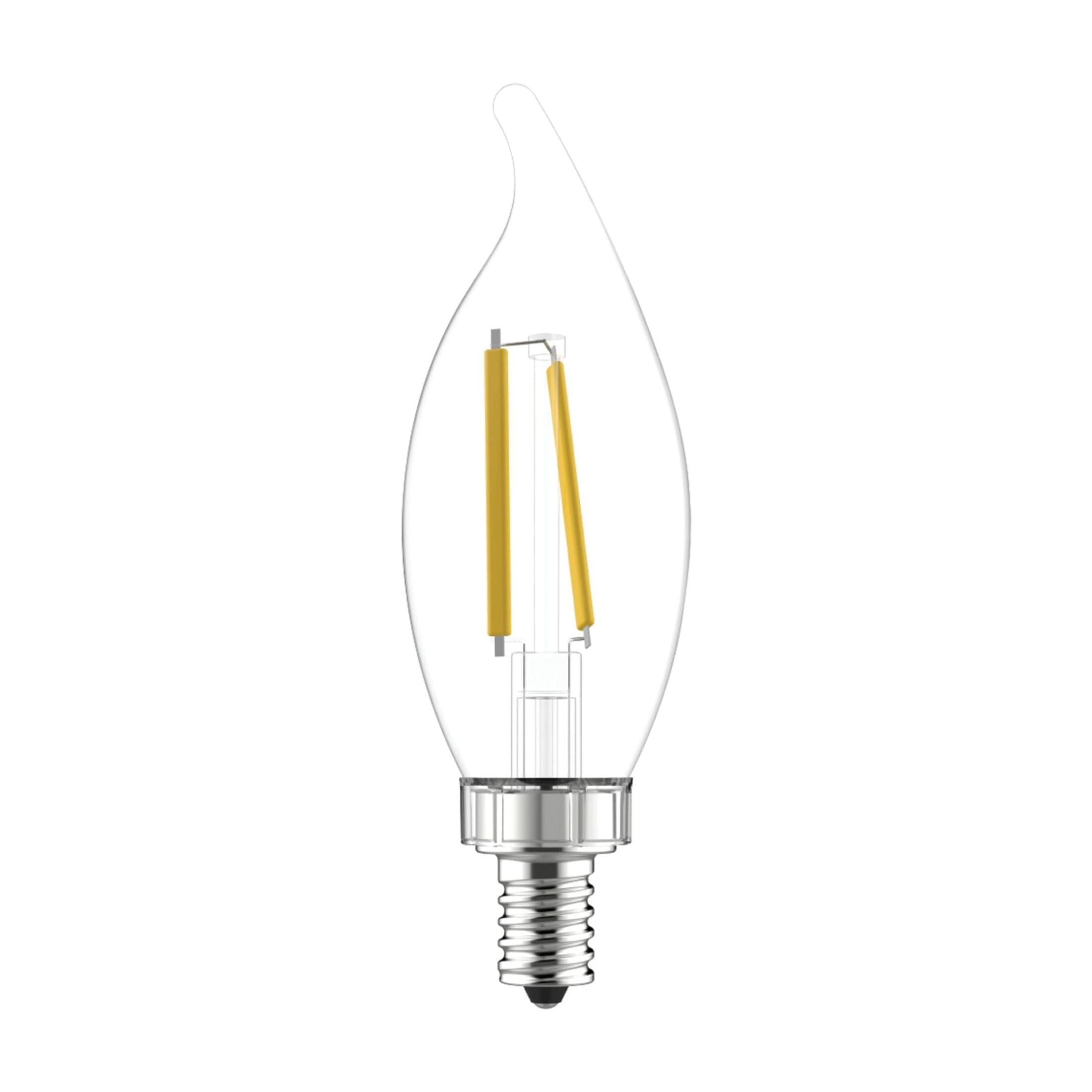 GE LED Light Bulbs, 60 Watt Replacement, Daylight, CA11 Decorative Candle Bulbs, 12pk