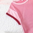 thumbnail image 6 of Tiijoy Little Girls Outfits Casual Colorblock Short Sleeve Tshirt Shorts Set, Sizes 5-6, 6 of 8