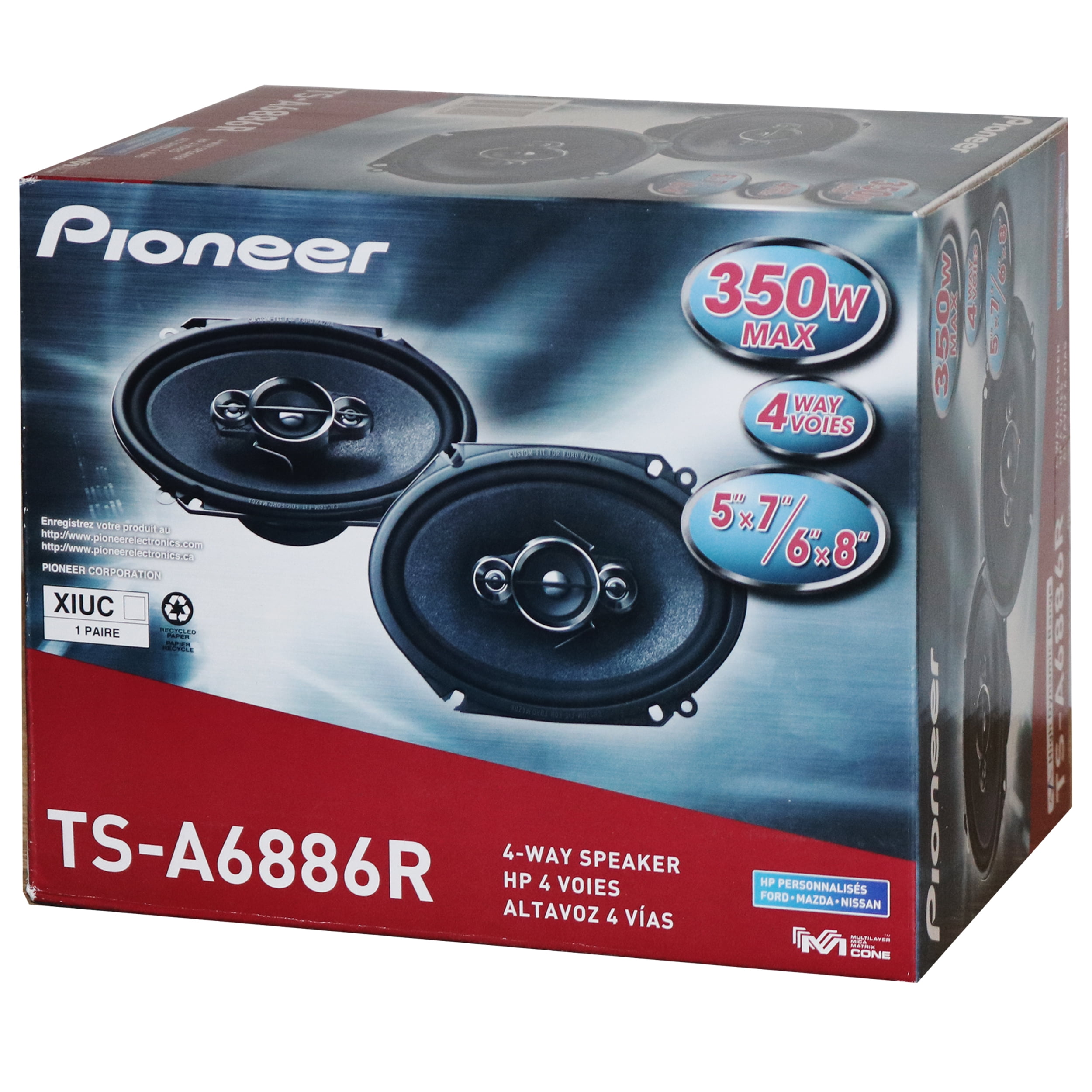pioneer 6x8 speakers walmart