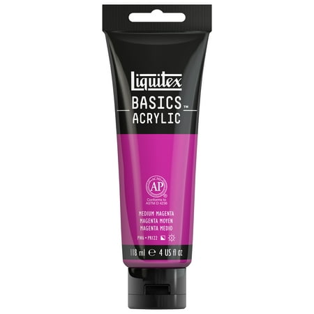 UPC: 0094376974577 | Liquitex BASICS Acrylic Color  4 oz. Tube  Medium Magenta