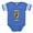 Royal Blue, variant on CafePress - Pomeranian Dad - Cute Infant Baby Football Bodysuit