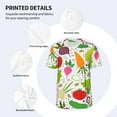 thumbnail image 5 of Fotbe Cartoon Vegetables Baseball Jersey Shirt for Men and Women, Casual Short Sleeves Button Down T-Shirt-XX-Large, 5 of 9