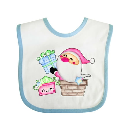 

Inktastic Santa Delivering Christmas Presents Gift Baby Boy or Baby Girl Bib