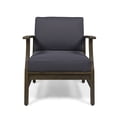 thumbnail image 7 of Giancarlo Acacia Wood Outdoor Club Chair, Gray, Dark Gray, 7 of 7