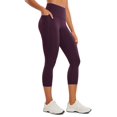 thumbnail image 1 of Leggings Capri CRZ YOGA Cintura Alta 53 cm con Bolsillos Morado XS, 1 of 5