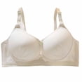 thumbnail image 2 of Antinious Women Wireless Push Up Plus Size Bras Front Closure Breathable Everyday Wear, 2 of 5