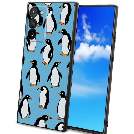 Penguin Phone Case, Degined for Samsung Galaxy Note 20 Ultra 5G Case Men Women, Flexible Silicone Shockproof Case for Samsung Galaxy Note 20 Ultra 5G
