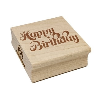 happy birthday Rubber Stamp~happy birthday DIY card making~Birthday Party  Celebration~Wood mounted rubber stamp (14-31)