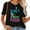 Black, variant on Womens Don't Ignore Stage Four Metastatic Breast Cancer Awareness Round Neck T Shirt Black