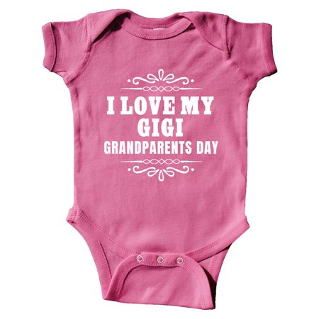 

Inktastic Grandparents Day I Love My Gigi Gift Baby Boy or Baby Girl Bodysuit
