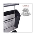 thumbnail image 4 of Mesh Three-Pack Wall Files, 3 Sections, Letter Size, 14.13" x 3.38" x 8.5", Black | Bundle of 10 Sets, 4 of 6